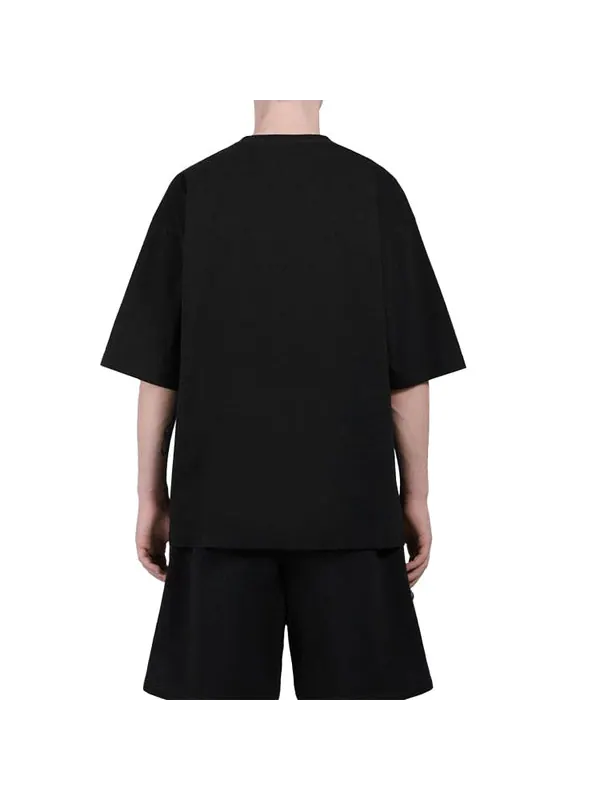 Футболка gym wear logo tee 'black' Balenciaga — изображение 4 из 4, черный