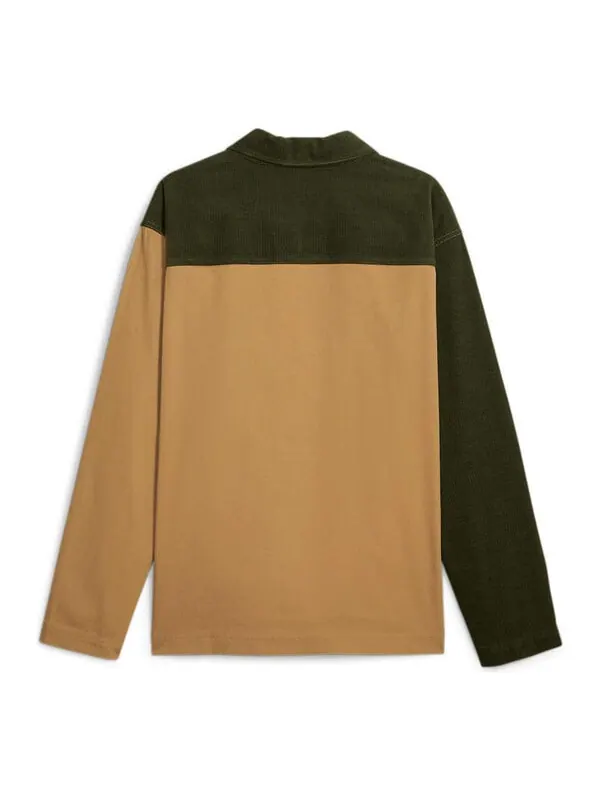 Рубашка downtown corduroy shirt 'brown olive green' Puma — изображение 2 из 2