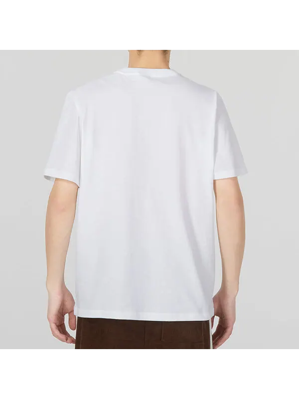 Футболка printed short sleeve t-shirt 'white' Puma — изображение 4 из 4, белый