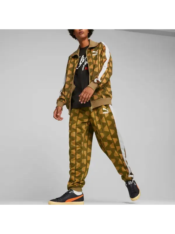 Брюки joggers and sweatpants 'yellow' Puma — изображение 3 из 4, желтый