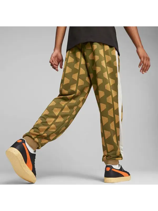 Брюки joggers and sweatpants 'yellow' Puma — изображение 4 из 4, желтый