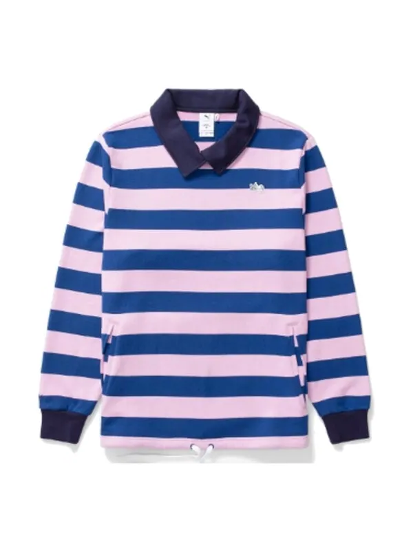 Свитер x noah striped crew sweater 'blue pink' Puma