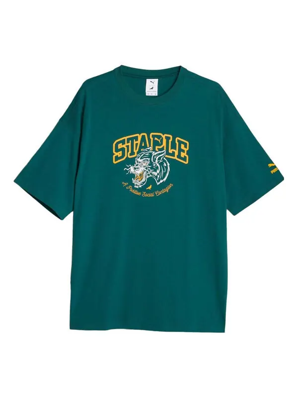 Футболка x staple graphic tee 'green' Puma — изображение 1 из 1, зеленый