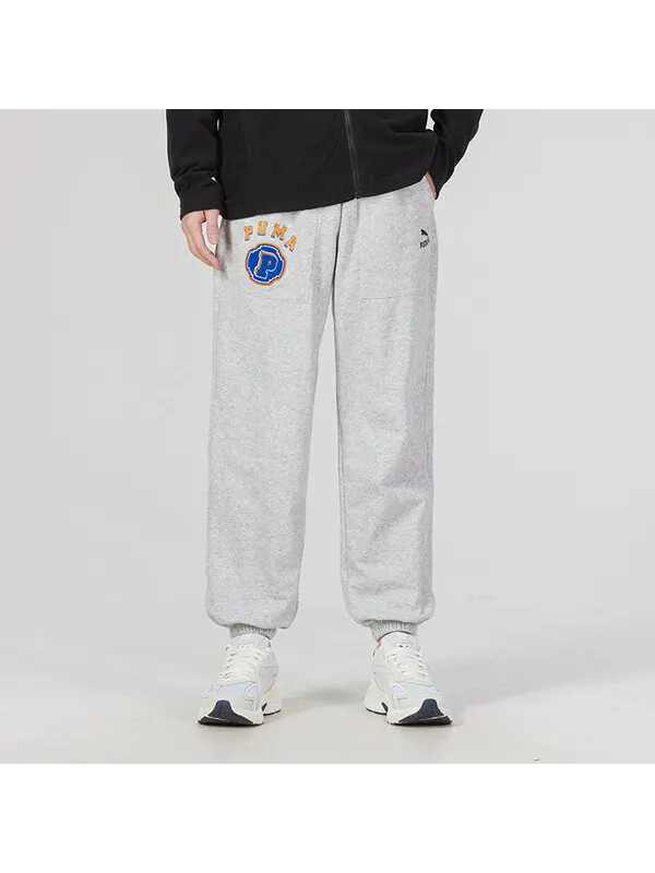 Брюки team pants tr logo pants 'grey' Puma — изображение 3 из 4, серый