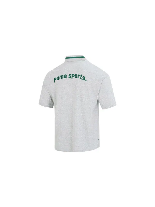 Рубашка поло polo shirts 'grey' Puma — изображение 2 из 4, серый