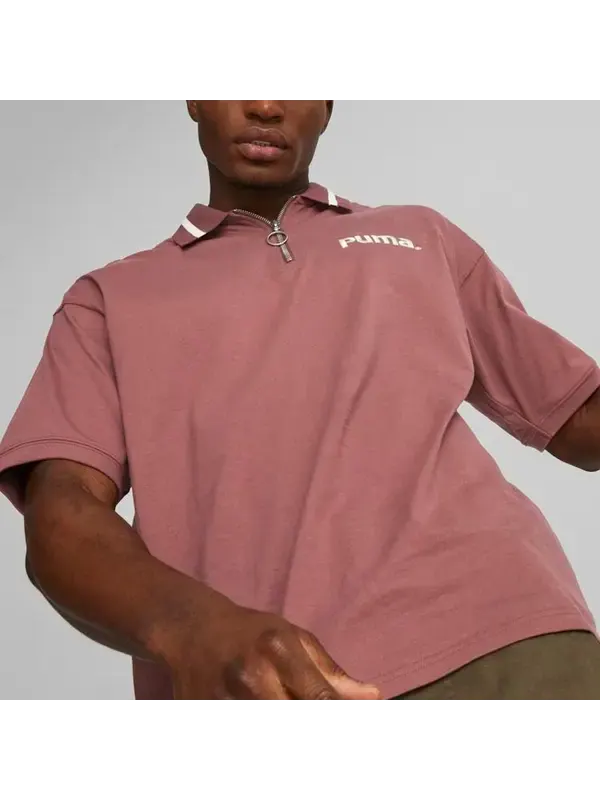 Рубашка поло polo shirts 'pink' Puma — изображение 3 из 4, розовый