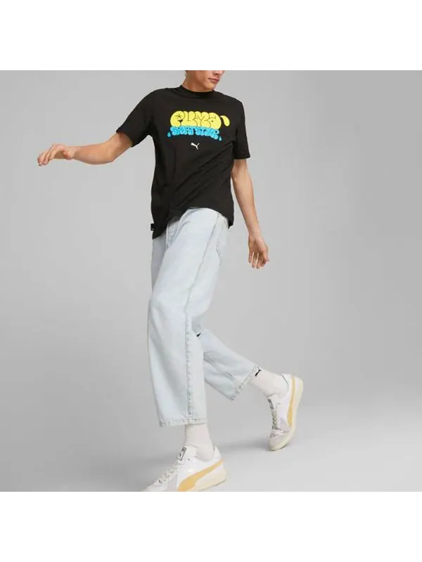 Футболка graphics graffiti t-shirts 'black' Puma — изображение 3 из 4, черный