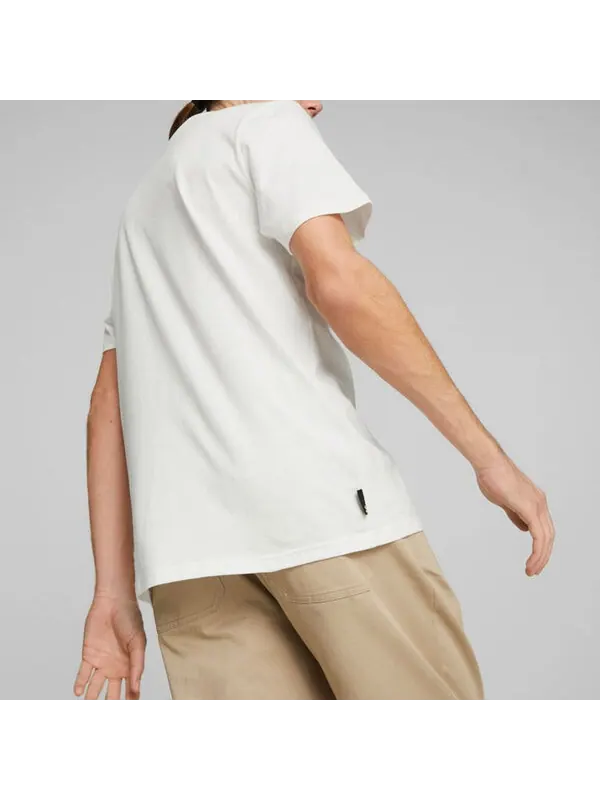 Футболка graphic melted cat t-shirt 'white' Puma — изображение 4 из 4, белый