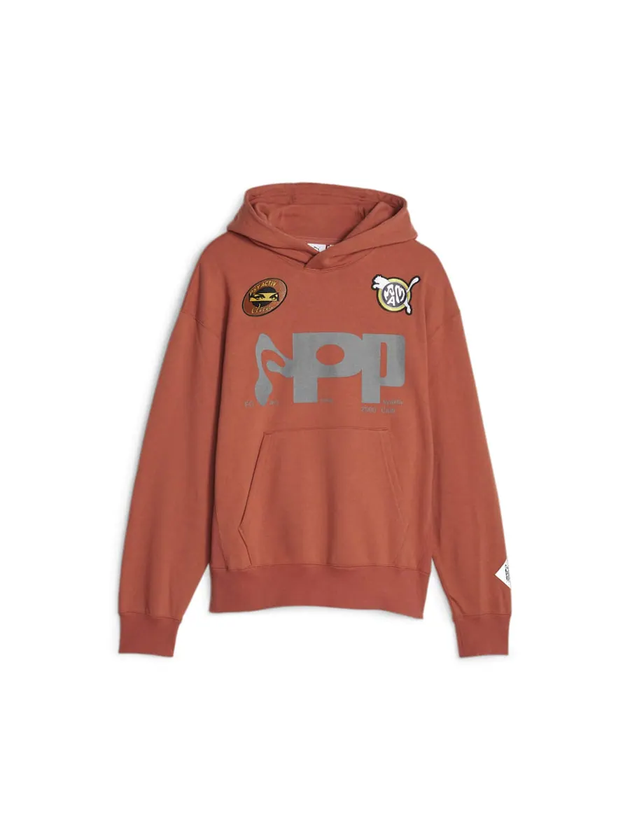 Худи PUMA x PERKS AND MINI Graphic Hoodie 'Apple Cider' — изображение 1 из 2, красный