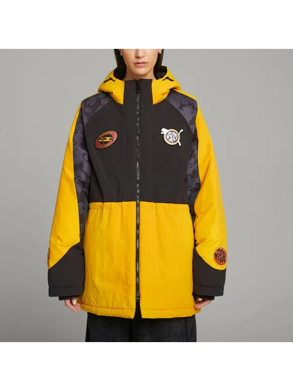 Куртка x p.a.m. stadium jacket 'yellow' Puma — изображение 3 из 4, желтый