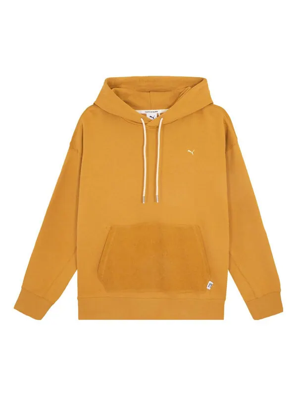 Толстовка Puma Mmq Hoodie 'Brown Yellow' — изображение 1 из 2, коричневый/желтый/мульти
