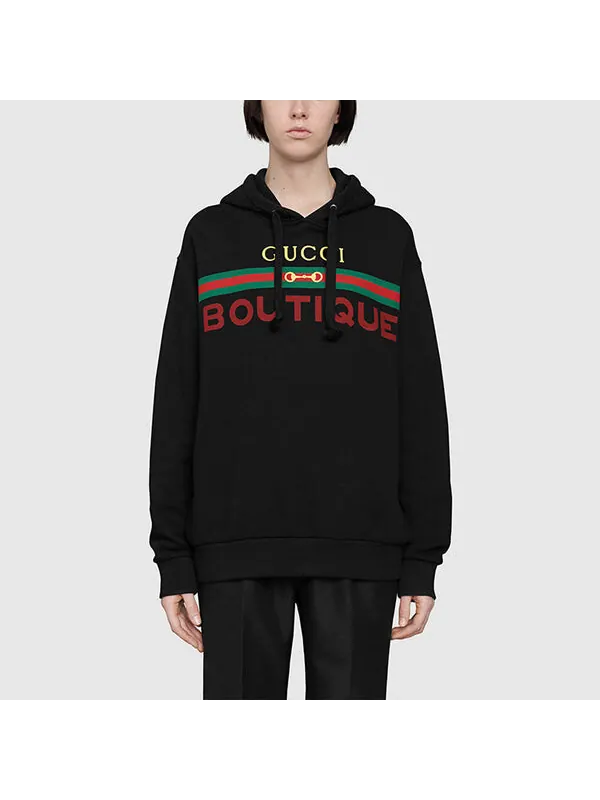 Толстовка Gucci мужская, с принтом — изображение 4 из 4, черный