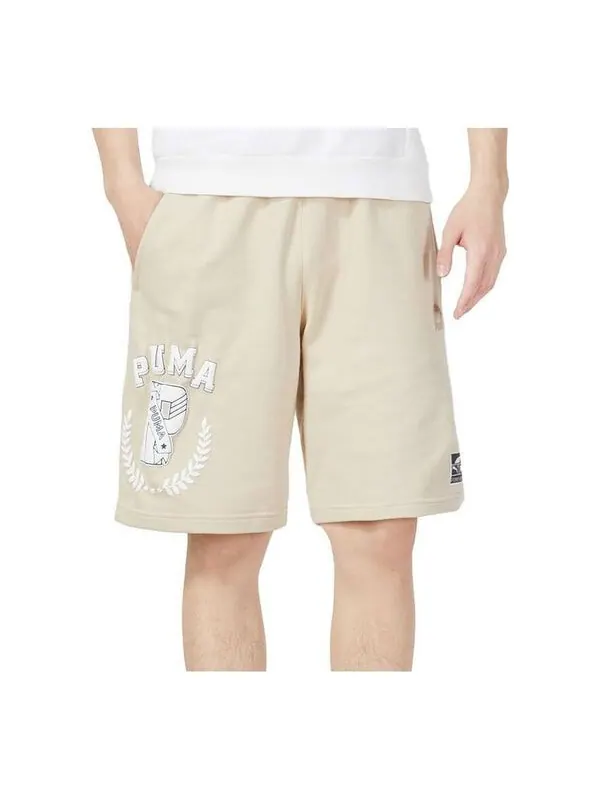 Шорты jogger shorts 'beige' Puma — изображение 1 из 3, бежевый