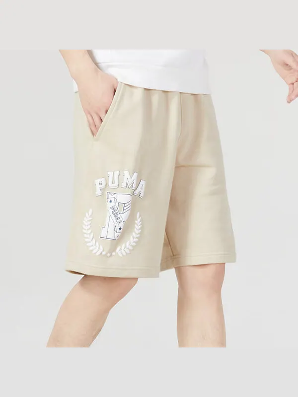 Шорты jogger shorts 'beige' Puma — изображение 3 из 3, бежевый