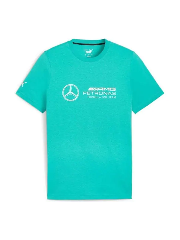 Футболка mercedes-amg petronas motorsport logo t-shirt 'sheen green' Puma — изображение 1 из 2, зеленый