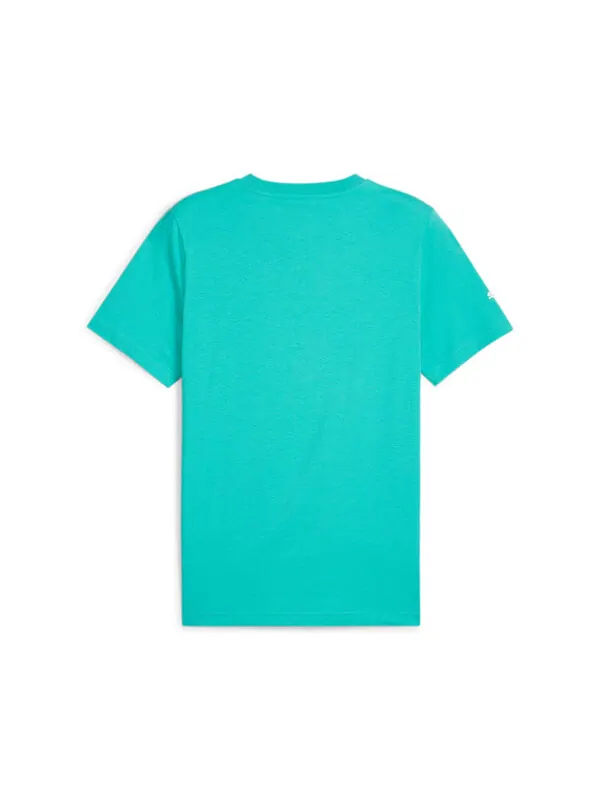 Футболка mercedes-amg petronas motorsport logo t-shirt 'sheen green' Puma — изображение 2 из 2, зеленый