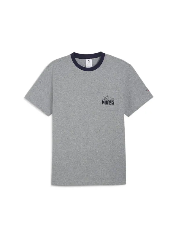 Футболка x noah pocket t-shirt 'grey' Puma — изображение 1 из 2, серый/черный