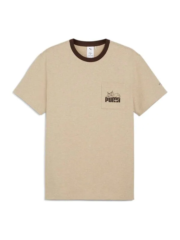 Футболка x noah pocket t-shirt 'khaki' Puma — изображение 1 из 2, хаки