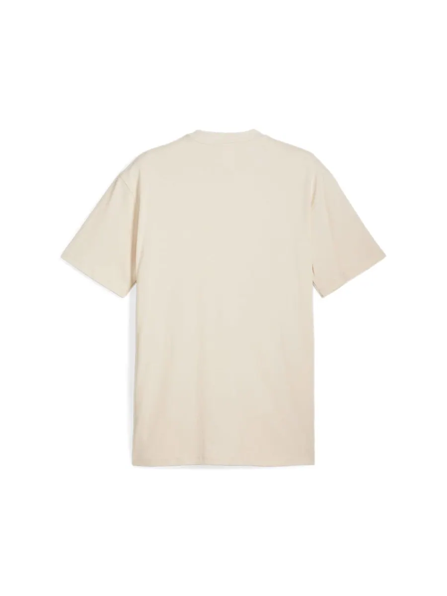 Футболка PUMA MMQ T-Shirt 'Alpine Snow' — изображение 2 из 2, бежевый
