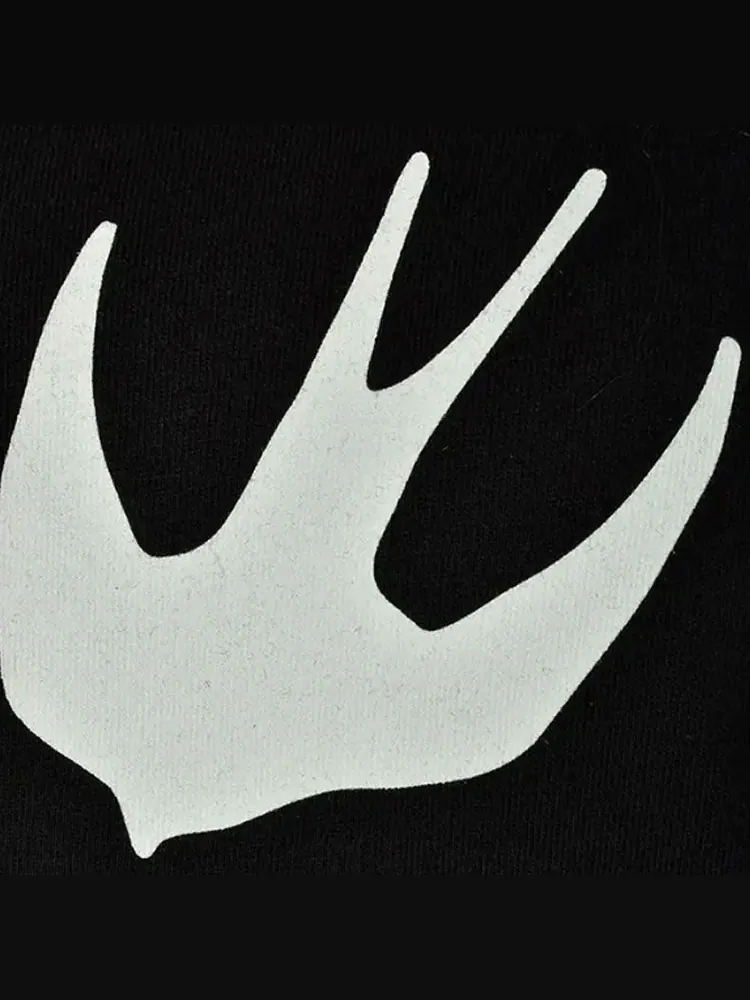 Футболка (WMNS) Alexander McQueen Logo Monogram T-Shirt 'Black' — изображение 6 из 6, черный