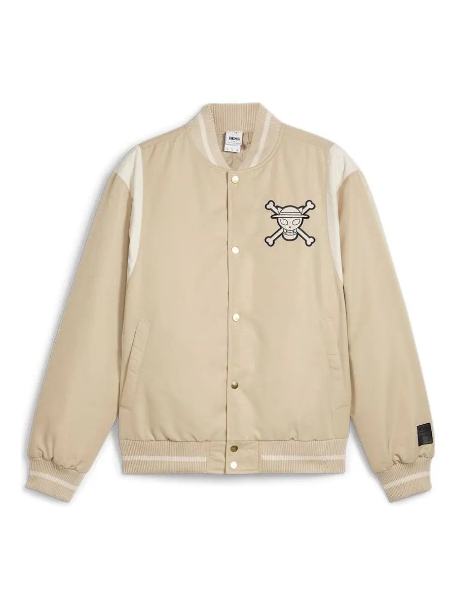 Куртка PUMA x ONE PIECE Baseball Jacket 'Putty' — изображение 1 из 2, бежевый
