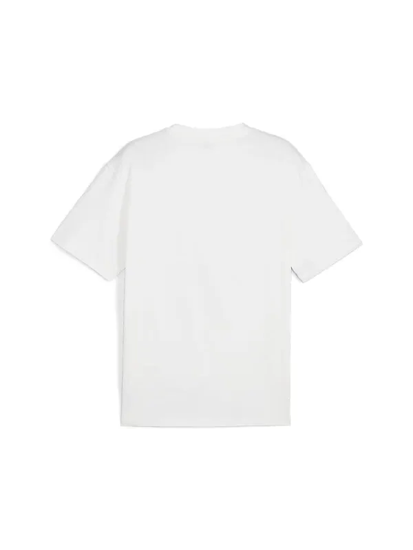 Футболка hoops excellence basketball t-shirt 'white' Puma — изображение 2 из 2, белый