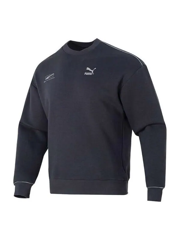 Свитер casual logo printed sweater 'navy' Puma