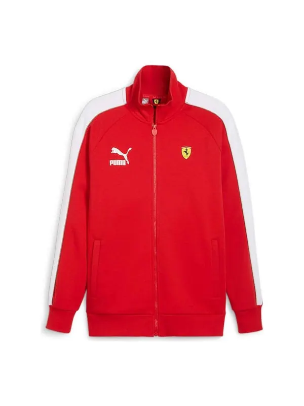 Куртка scuderia ferrari race iconic t7 motorsport jacket 'rosso corsa' Puma — изображение 1 из 2, красный
