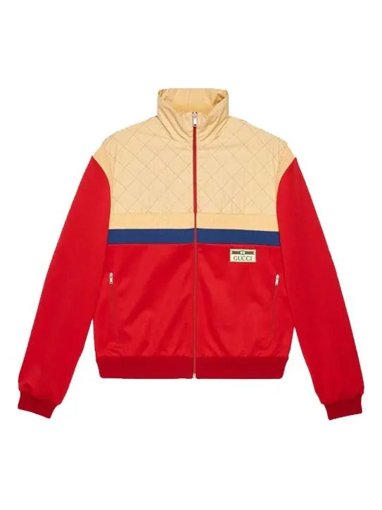 Куртка Gucci Plain Knit Zipper Jacket, Мужская — изображение 1 из 4, красный