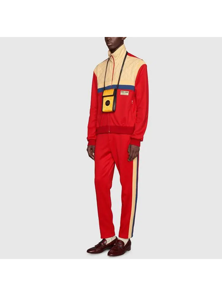 Куртка Gucci Plain Knit Zipper Jacket, Мужская — изображение 2 из 4, красный