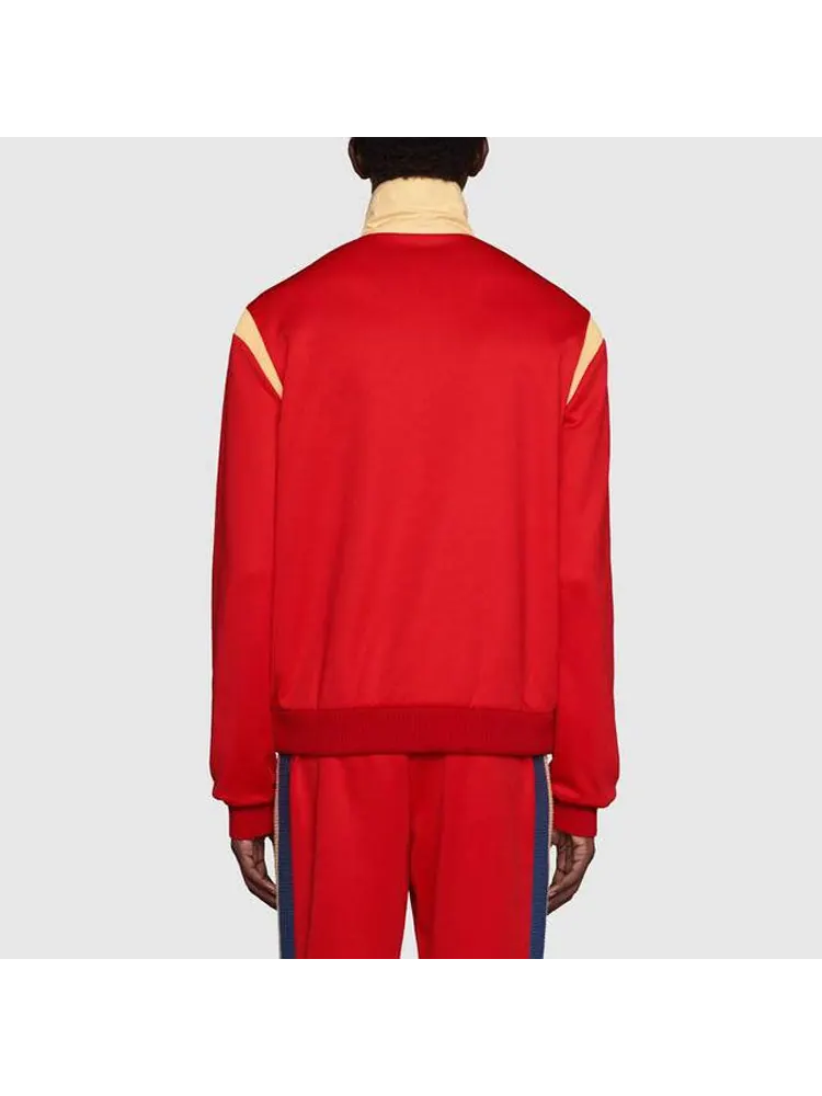 Куртка Gucci Plain Knit Zipper Jacket, Мужская — изображение 4 из 4, красный