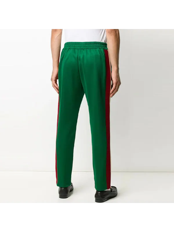 Брюки Gucci Technical jersey joggers 'Green' — изображение 3 из 4, зеленый