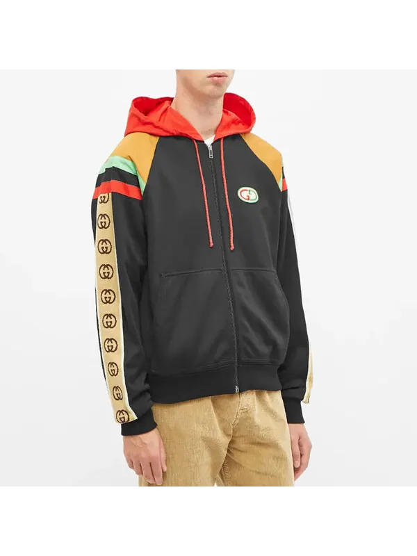 Куртка Gucci hooded jacket, patchwork — изображение 2 из 4, мульти