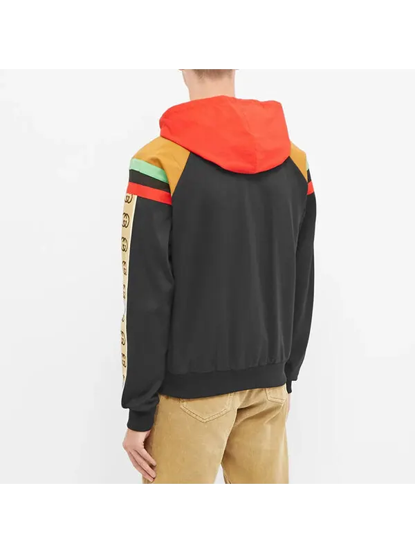 Куртка Gucci hooded jacket, patchwork — изображение 3 из 4, мульти