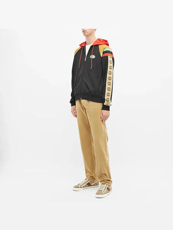 Куртка Gucci hooded jacket, patchwork — изображение 4 из 4, мульти