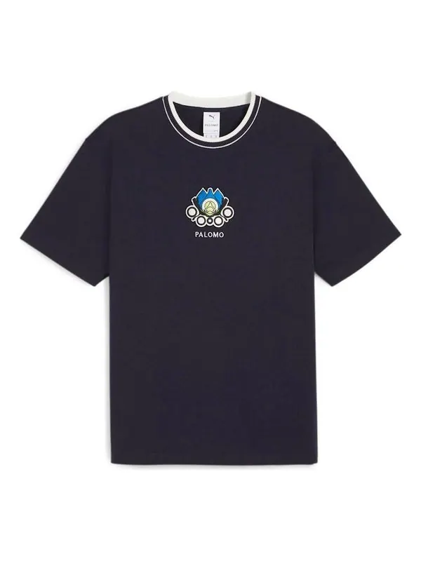 Футболка x palomo graphic t-shirt 'new navy' Puma — изображение 1 из 2, темно-синий
