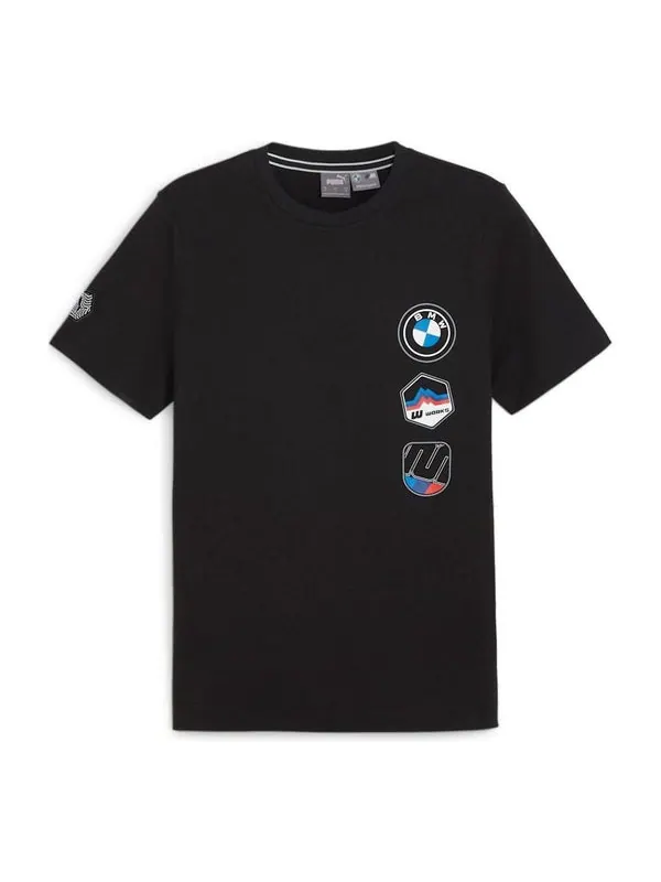 Футболка x bmw motorsport garage t-shirt 'black' Puma — изображение 1 из 2, черный