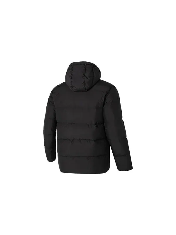 Куртка street style hoodie down jacket 'black' Puma — изображение 2 из 4, черный