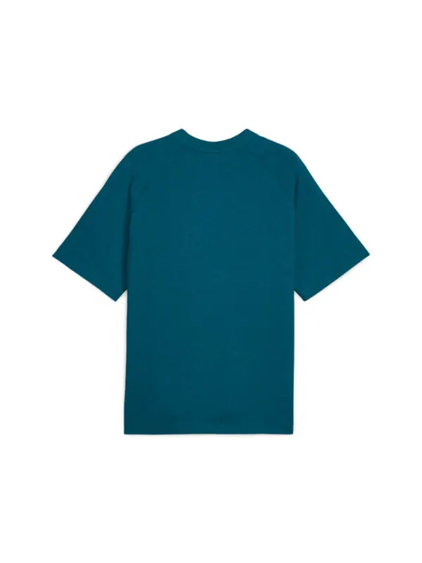 Футболка classics+ oversized t-shirt 'cold green' Puma — изображение 2 из 2, зеленый