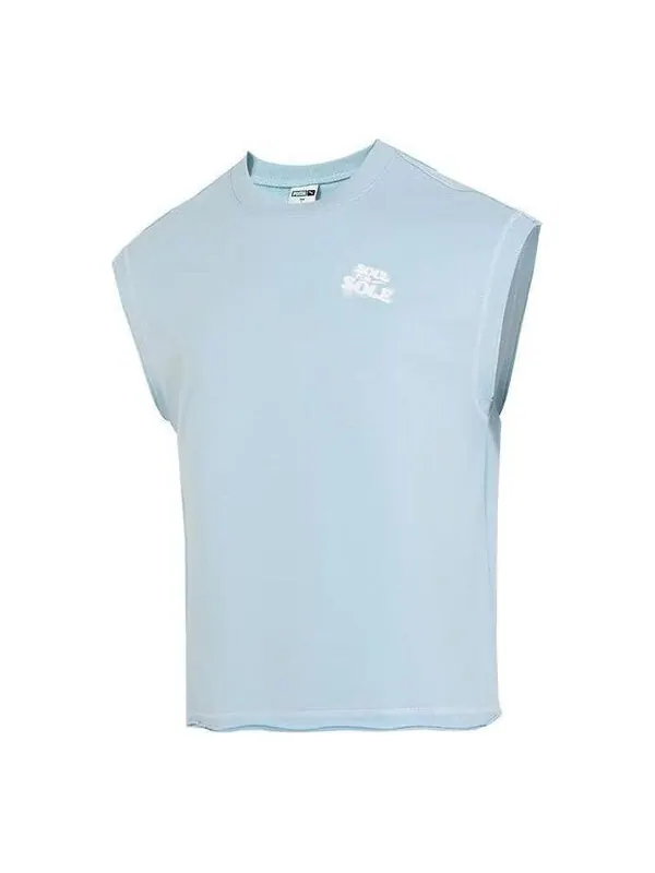 Жилет sole logo vest 'pale blue' Puma