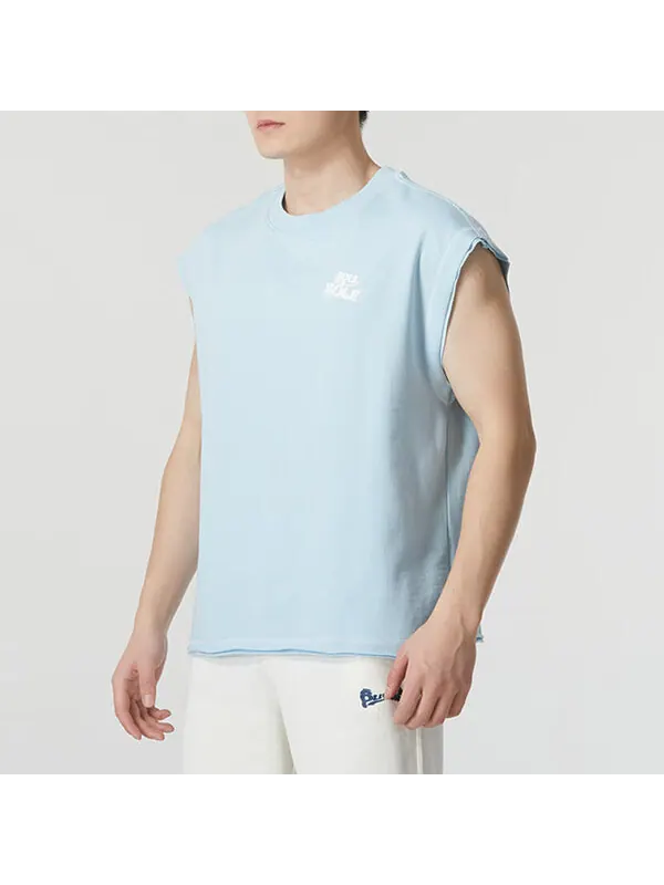 Жилет sole logo vest 'pale blue' Puma — изображение 3 из 4, синий/белый