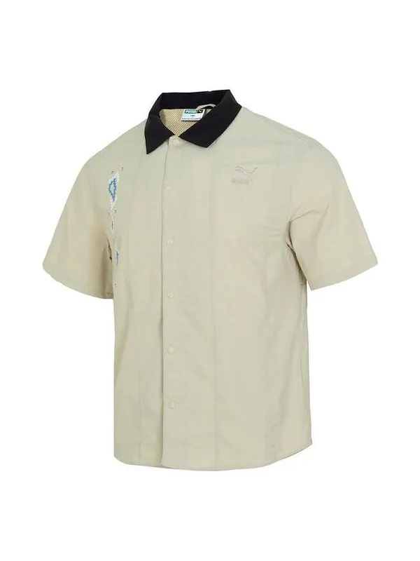 Рубашка prairie resort shirt 'tan' Puma — изображение 1 из 3, бежевый