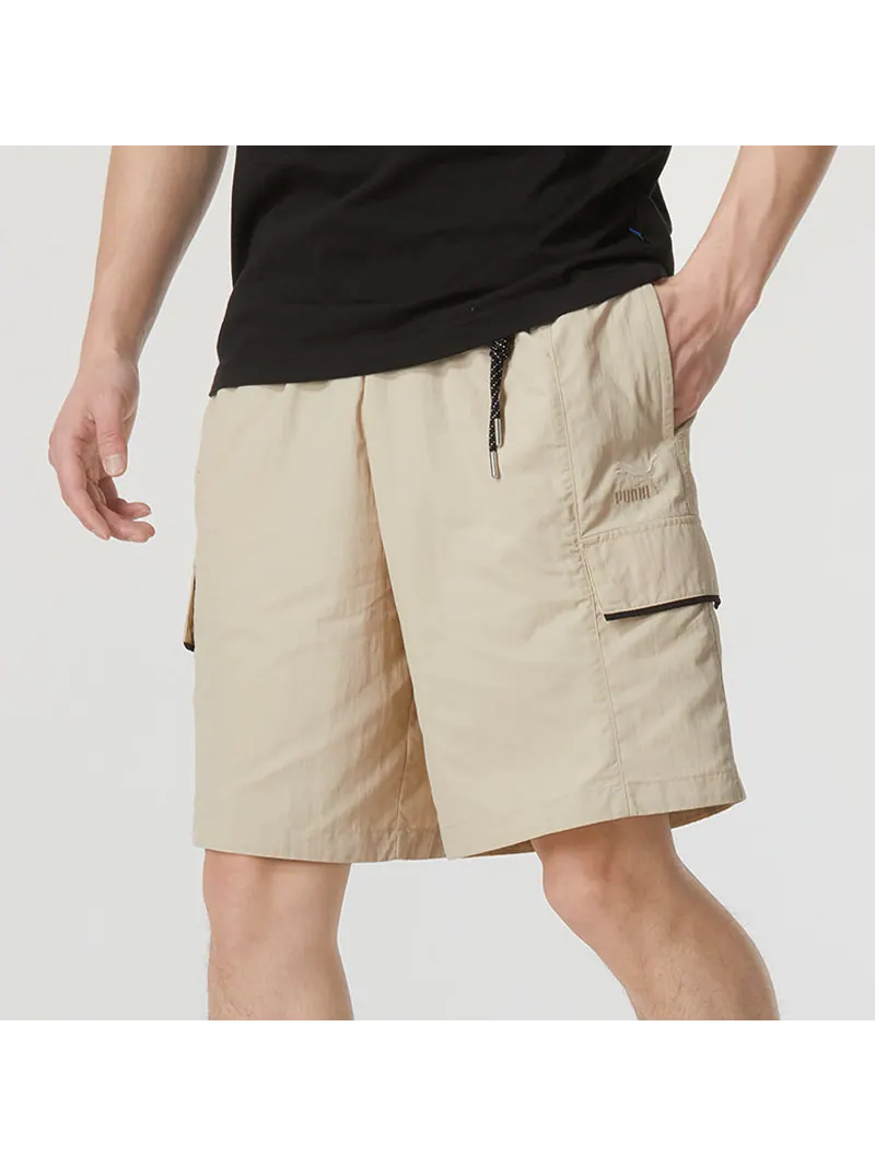 Спортивные шорты PUMA Prairie Resort Shorts 'Tan' — изображение 3 из 4, бежевый