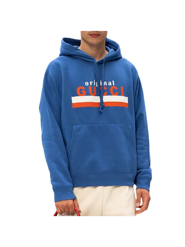 Толстовка Gucci Original Printing Logo, с длинным рукавом — изображение 4 из 4, синий