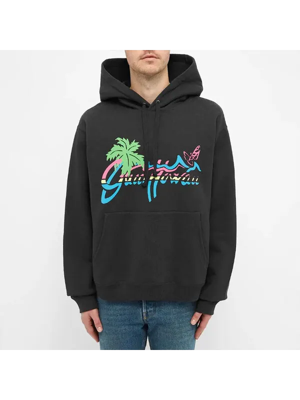 Толстовка Gucci Hawaii Rainbow Print, мужская — изображение 2 из 4, черный