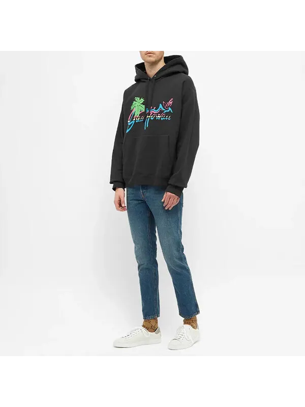 Толстовка Gucci Hawaii Rainbow Print, мужская — изображение 4 из 4, черный