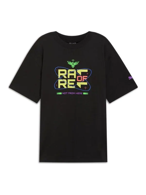 Футболка x melo spark basketball t-shirt 'black' Puma — изображение 1 из 2, черный
