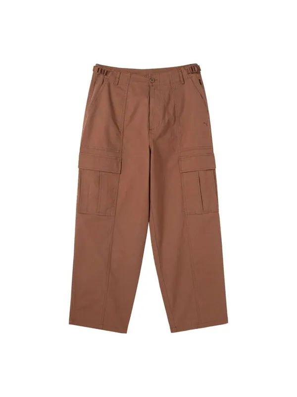 Брюки cargo pants 'brown' Puma — изображение 1 из 2, коричневый