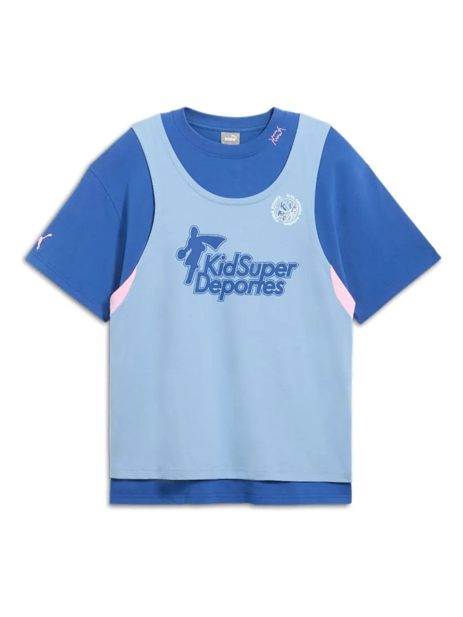 Футболка PUMA x KidSuper Hoops T-shirt 'Clyde Royal' — изображение 1 из 2, синий