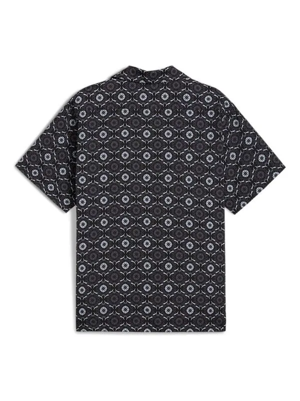 Рубашка classics new prep aop woven shirt 'black' Puma — изображение 2 из 2, черный